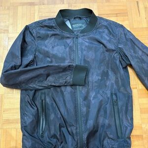 Men's Black Camo Bomber Jacket